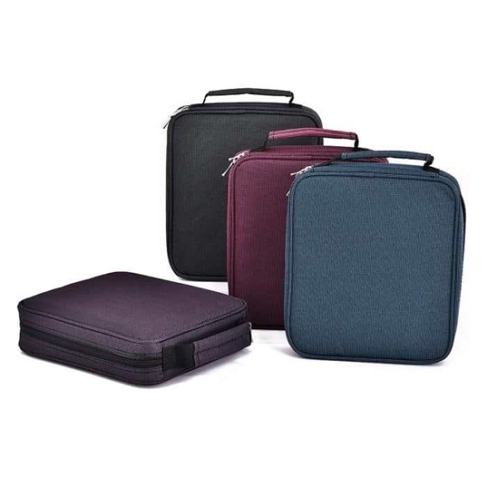 Federmäppchen mit 120 Farben, großes Fassungsvermögen, tragbare Schreibwarentasche für Studenten, Purple, Gray Black, Blue, Rose Red – Bild 2