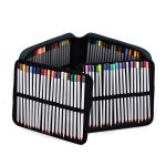 Federmäppchen mit 120 Farben, großes Fassungsvermögen, tragbare Schreibwarentasche für Studenten, Purple, Gray Black, Blue, Rose Red – Bild 6