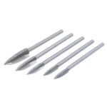5 PCS / Set Woodworking White Steel Pointed Three-Blade Engraving Milling Cutter Electric Engraving Knife – Bild 2