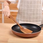 Antihaftbeschichteter Topf, Holzschaufel, Teakholz, Kochtopf, Schaufel, Geschirr, Sweet Spoon, Saving Spoon, Bent Spoon, Mixing Spoon, Filter Spoon, Curved Shovel, Thickened Oblique Shovel, Curved Spatula, Small Spoon, Medium Spoon, Long Handle Spoon... – Bild 8