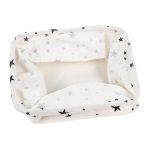 2 Stück Canvas-Desktop-Aufbewahrungskorb für Kleinigkeiten, Aufbewahrungsbox mit Griff – Bild 2