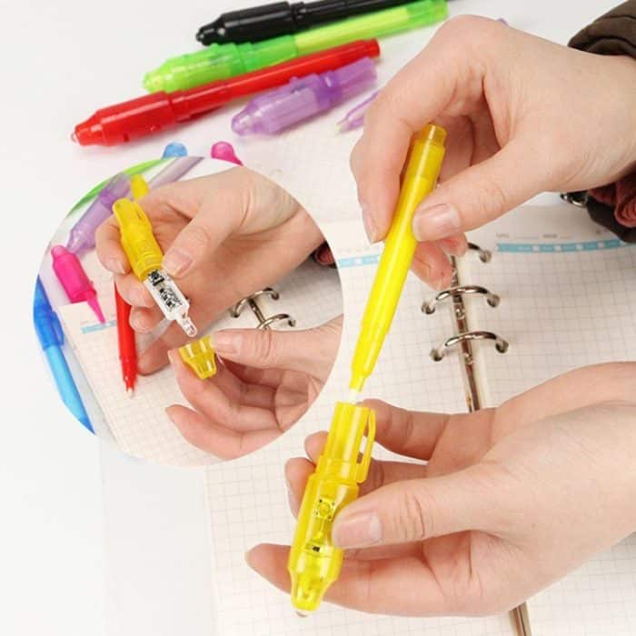 10 Stück kreative magische UV-Licht-unsichtbare Tintenstift-Markierungsstifte – Bild 5