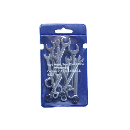 10 Stück/Set Mini-Öffnungsschlüssel, hochglanzpoliert, Pflaume, Zweizweck-Taschenschlüssel, Stil:, Metric, Imperial