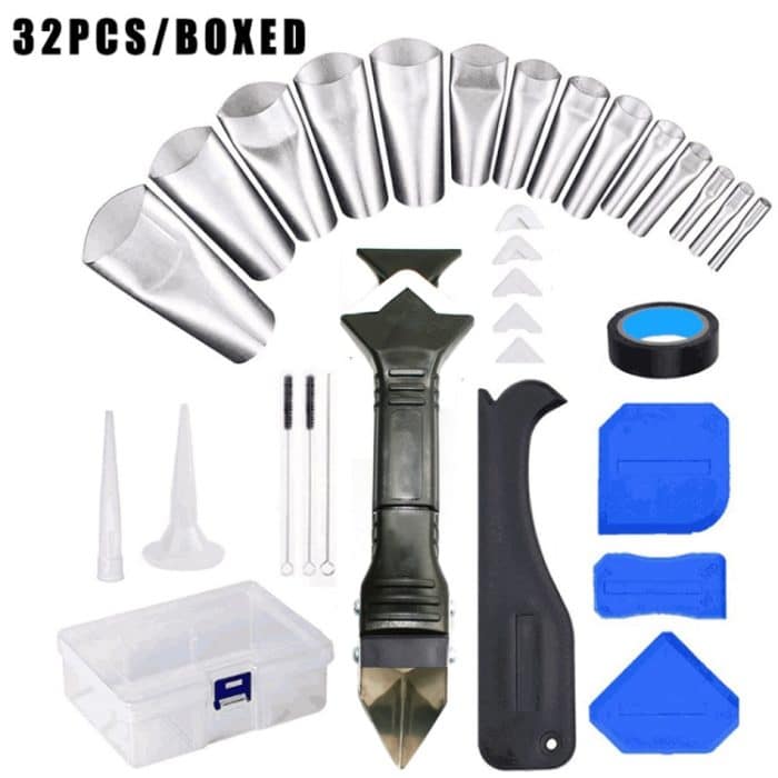 32 teile / satz Metallabschaber Düse Anwendungsanwendung Polieren Mütze Kratzen Schönheit Nähwerkzeuge – Bild 2