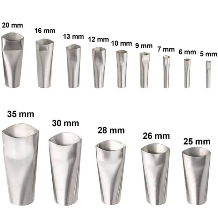 32 teile / satz Metallabschaber Düse Anwendungsanwendung Polieren Mütze Kratzen Schönheit Nähwerkzeuge – Bild 5