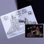 Bauserie-Gemäldevorlage Thema Stadt A4-Etikettenvorlage, Tower System (5pcs / Set), Sailing Line(5pcs / Set), 1 Paris Tower, 2 London Bridge, 3 Pisa Tower, 4 Big Ben, 5 Taj Mahal, 6 White House, 7 Castle, 8 Five-storied Pagoda, 9 Sydney, 10 Sailing Hotel – Bild 10