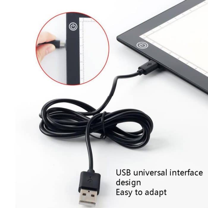 Kopierstation, Anime-Abflussstation, LED-Kopiertafel mit magnetischem Sauglicht, Zeichenplatte mit USB-Kabel, A4 3 Gear Dimming (Black), A4 Stepless Dimming (Black), A3 3 Gear Dimming (Black), A3 Stepless Dimming (Black) – Bild 6