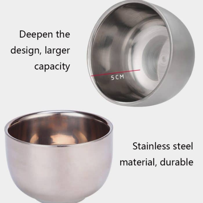 B3004 3 Teile/satz Männer Styling Werkzeuge Nylon Bart Pinsel Rack Schaum Schüssel – Bild 7