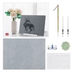 Schreibpinsel, Wasser-Kalligraphie-Übungsset, Wasser-Schreibbrett, wiederverwendbares Wasser-Schreibtuch, A4, A3 – Bild 17