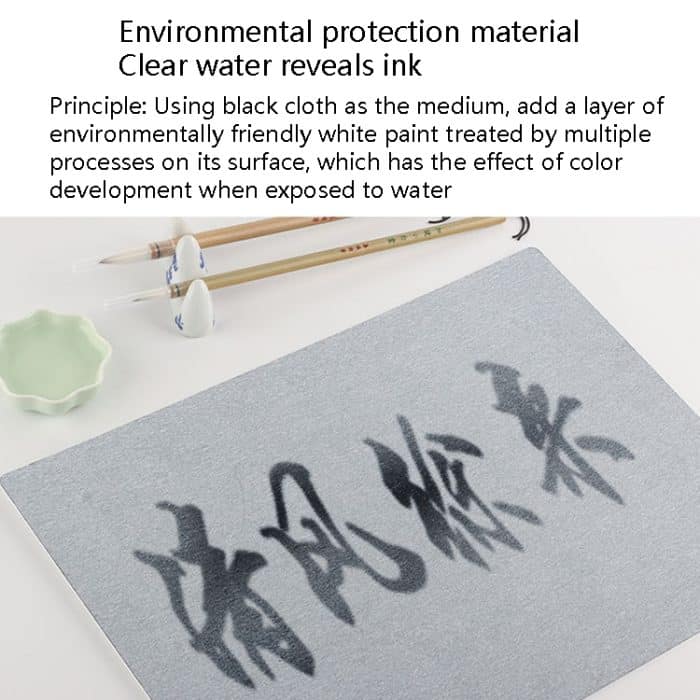 Schreibpinsel, Wasser-Kalligraphie-Übungsset, Wasser-Schreibbrett, wiederverwendbares Wasser-Schreibtuch, A4, A3 – Bild 8