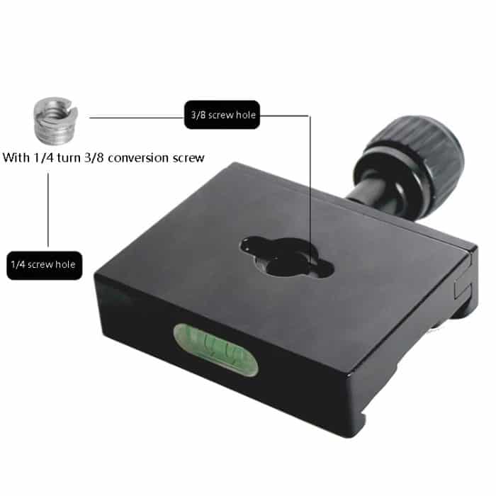 QR60 60mm Aluminiumlegierung Quick Release Plate Clamp Base – Bild 5