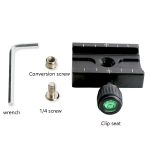 QR60 60mm Aluminiumlegierung Quick Release Plate Clamp Base – Bild 6