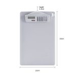 A4-Multifunktionsordner mit Taschenrechner, Lineal, Schreibtafel, Dateiaufbewahrung, Kunststoffschiene – Bild 3