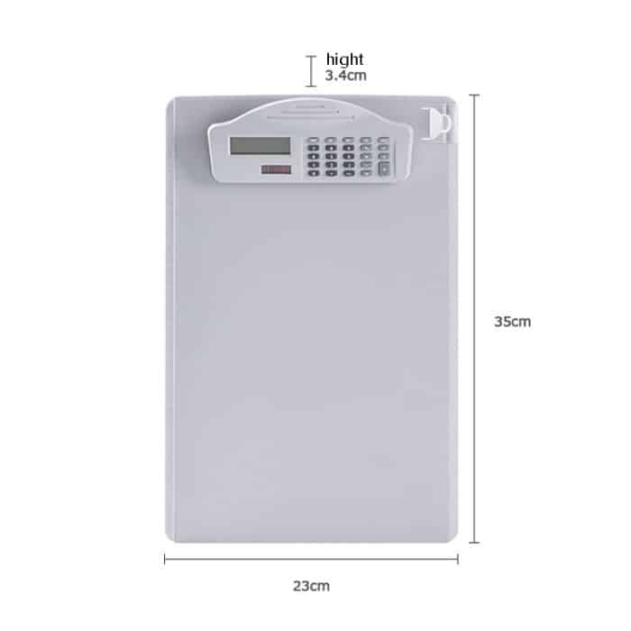 A4-Multifunktionsordner mit Taschenrechner, Lineal, Schreibtafel, Dateiaufbewahrung, Kunststoffschiene – Bild 3