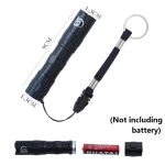 JUNGLELEOPARD 3 Stück Aluminiumlegierung, starkes Licht, Taschenlampe, Mini-Scheinwerfer, LED-Licht – Bild 2