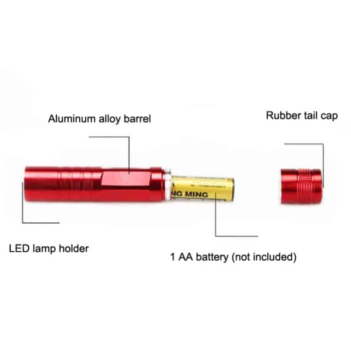 5 Stück LED-Mini-Taschenlampe mit starkem Licht für den Außenbereich, Notfall-Taschenlampe mit starkem Licht und Schlüsselanhänger, zufällige Farblieferung – Bild 4