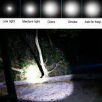 Outdoor LED T6 starkes Licht wiederaufladbare Taschenlampe Auto Sicherheitshammer Multifunktions-Selbstverteidigungs-Taschenlampe – Bild 6