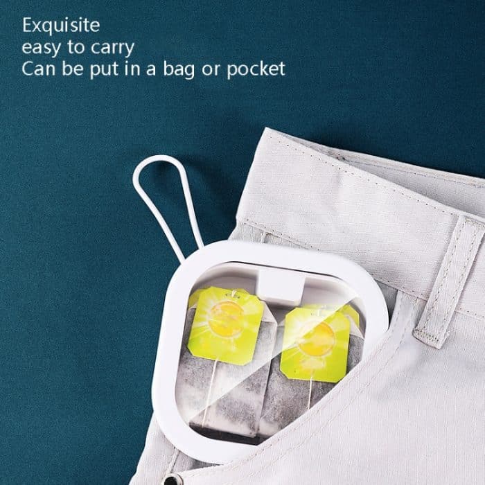 2 Stück tragbare Desktop-Aufbewahrungsbox, multifunktionale Finishing-Push-Box, Port Sundrome Kunststoff-Aufbewahrungsbox, Square White, Square Pink – Bild 7