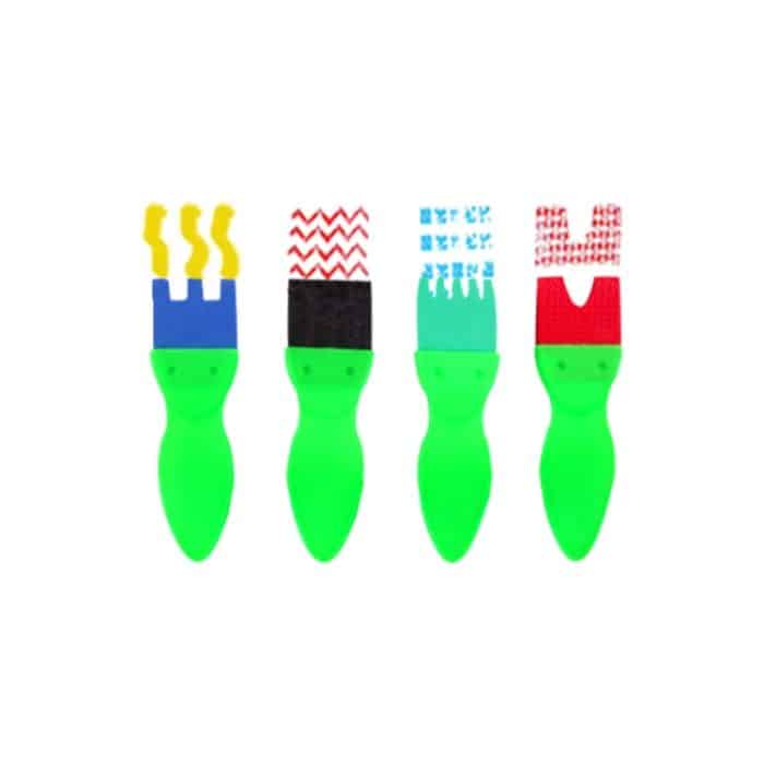 31 in 1 Malerei Schwamm Dichtung Früherziehung Kunst Graffiti Zubehör für Kinder, 31 in 1/Yellow, 31 in 1/Red, 31 in 1/Blue – Bild 2