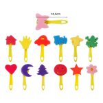 31 in 1 Malerei Schwamm Dichtung Früherziehung Kunst Graffiti Zubehör für Kinder, 31 in 1/Yellow, 31 in 1/Red, 31 in 1/Blue – Bild 4