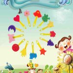 31 in 1 Malerei Schwamm Dichtung Früherziehung Kunst Graffiti Zubehör für Kinder, 31 in 1/Yellow, 31 in 1/Red, 31 in 1/Blue – Bild 7