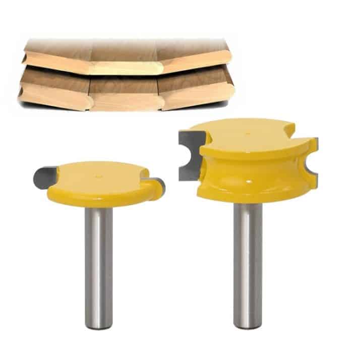 2 teile / satz 8-Griff Bogen T-Typ Tenon Cutter Holzbearbeitung Trimmen Graviermaschine Frässchneider – Bild 1