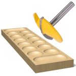 6 Schaft dünnen flachbodener Holzbearbeitungsschneidergravur und Trimmen der Maschine Schlitzkopf – Bild 6