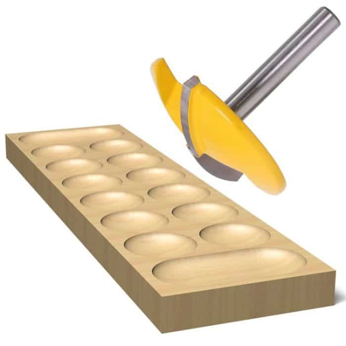 6 Schaft dünnen flachbodener Holzbearbeitungsschneidergravur und Trimmen der Maschine Schlitzkopf – Bild 6