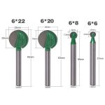 Sphärisches Schnitzmesser, Holzbearbeitung, gerader Griff, Schleifkopf, 4PCS/Set 6 Handles, 4PCS/Set 6 Handles Extended, 3 PCS/Set 3 Handle – Bild 5