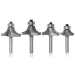 4 stücke / satz Runde Ecke Holzbearbeitungsschneider Trimmen Machine Legierung Schneidkopf