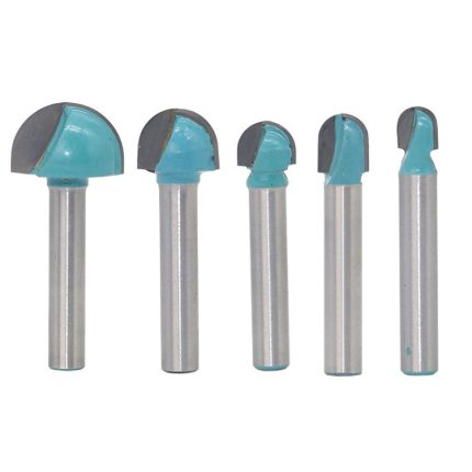 6-Schaft-Spitzen-Rundfräser Holzbearbeitungs-Relieffräser, 5 PCS/Set 6-18mm, 4 PCS/Set 16-32mm