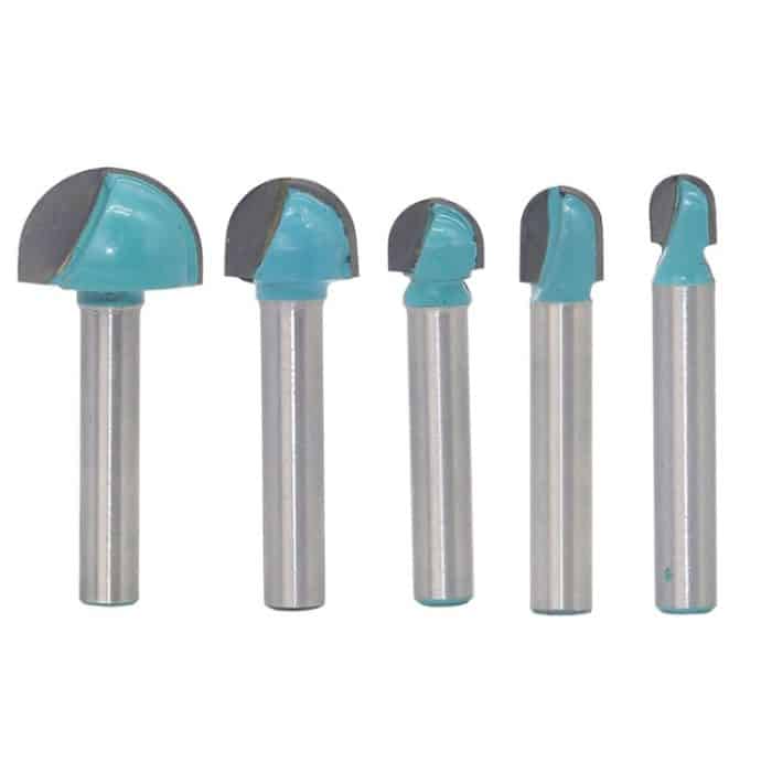 6-Schaft-Spitzen-Rundfräser Holzbearbeitungs-Relieffräser, 5 PCS/Set 6-18mm, 4 PCS/Set 16-32mm – Bild 1