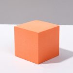 8 Stück geometrische Würfel-Foto-Requisiten, dekorative Ornamente, Fotografie-Plattform, Small Orange Square, Large Orange Square, Small Orange Rectangular, Large Orange Rectangular, Small Orange Cylinder, Large Orange Cylinder, Small Orange Hexagon...