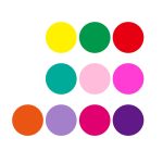 Löschbarer, runder, selbstklebender PVC-Nachrichtentafel-Aufkleber für Kinder, Zeichnung, Unterricht, Tafelaufkleber, Farbe, zufällige Lieferung, 10 Colors/Set 28CM, 10 Colors/Set 30CM