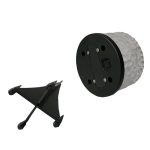 Outdoor Solar vergrabene Lampe Runde Glas Boden Straßenlaterne Garten Eis Ziegel wasserdichte Lampe, White Light, Warm Light – Bild 4