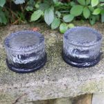 Outdoor Solar vergrabene Lampe Runde Glas Boden Straßenlaterne Garten Eis Ziegel wasserdichte Lampe, White Light, Warm Light – Bild 5