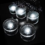 Outdoor Solar vergrabene Lampe Runde Glas Boden Straßenlaterne Garten Eis Ziegel wasserdichte Lampe, White Light, Warm Light – Bild 7