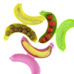 2 Stück süße 3-Farben-Frucht-Bananen-Schutzbox, Lunchbehälter, Aufbewahrungsbox für Kinder – Bild 7