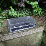 Outdoor Solar vergrabene Lampe Eis Quadrat Glas Garten Dekoration wasserdichte Gras Lampe, 19.8 x 9.8 x 6.2cm – Bild 3