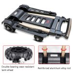 Selors by04 Falten Kleine Riemenscheibe Auto Aluminium Pull Rod Gepäck Auto Handkarren Reise Einkaufsmöglichkeiten Waren Waren kaufen und Lebensmittel kaufen Auto – Bild 4