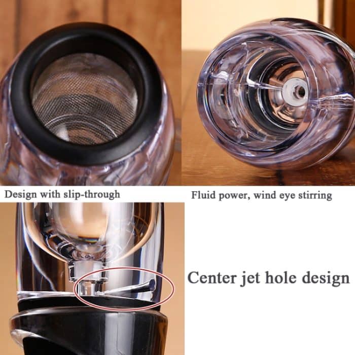 Rotwein Schnellkehrer Set Dekanter Filter Wine Ourer – Bild 5