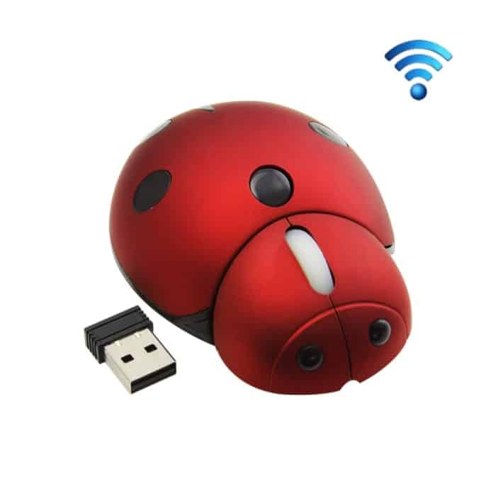 TBD0572025901A.jpg CM0184 3000 DPI 3-Tasten Mini Ladybug 2,4G kabellose Maus personalisierte kabellose Maus – Bild 1