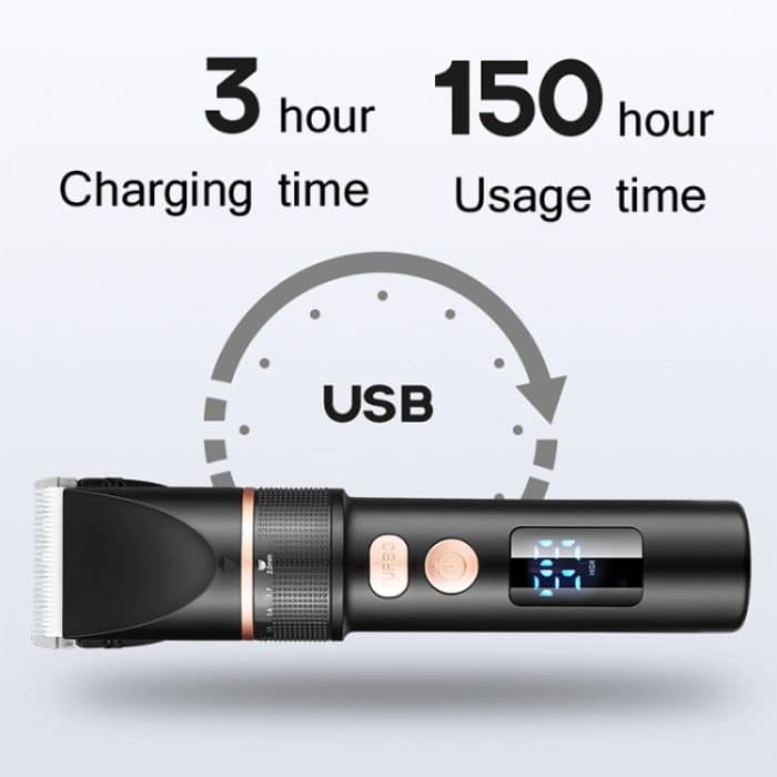 Turbo-Männer elektrische Haarschneider LCD-Digitalanzeige Haarschneider – Bild 6
