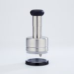 Edelstahl Gemüseschneider Küche Gadgets Zwiebel Drücken Sie Knoblauchpresse – Bild 2