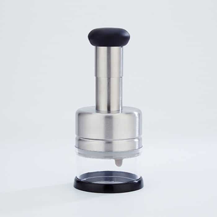 Edelstahl Gemüseschneider Küche Gadgets Zwiebel Drücken Sie Knoblauchpresse – Bild 2