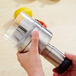 Edelstahl Gemüseschneider Küche Gadgets Zwiebel Drücken Sie Knoblauchpresse – Bild 4