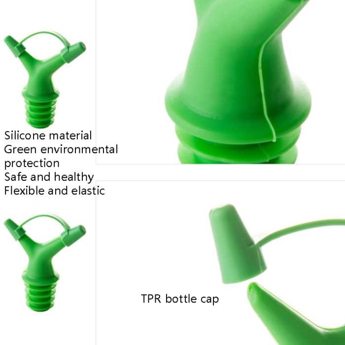 10 stücke Doppelköpfige Sojasauce Flasche Mund Flasche Stopper Weinflasche Abdeckung Farbe Zufällige Lieferung – Bild 4