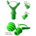 10 stücke Doppelköpfige Sojasauce Flasche Mund Flasche Stopper Weinflasche Abdeckung Farbe Zufällige Lieferung – Bild 5