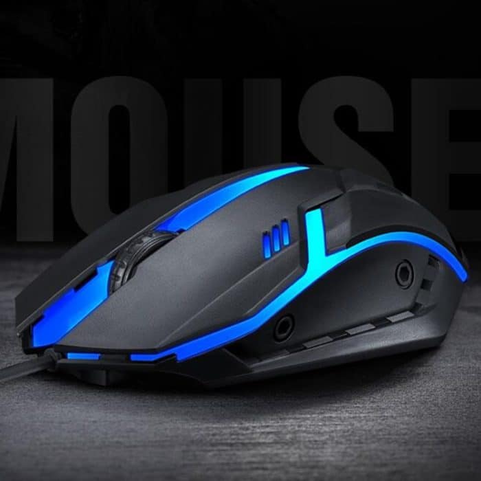 2 Stück T-WOLF V1 USB-Schnittstelle 3-Tasten 1200 dpi verdrahtete Maus 7-color backlit Gaming-Maus, Kabellänge: 1,35m – Bild 2