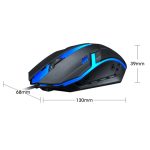 2 Stück T-WOLF V1 USB-Schnittstelle 3-Tasten 1200 dpi verdrahtete Maus 7-color backlit Gaming-Maus, Kabellänge: 1,35m – Bild 3